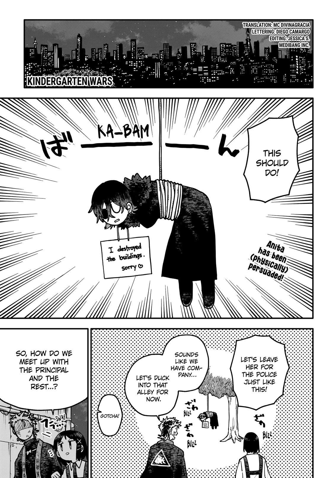 Kindergarten Wars Chapter 122 page 1 - Chapter 122: Boxed Hot Guys