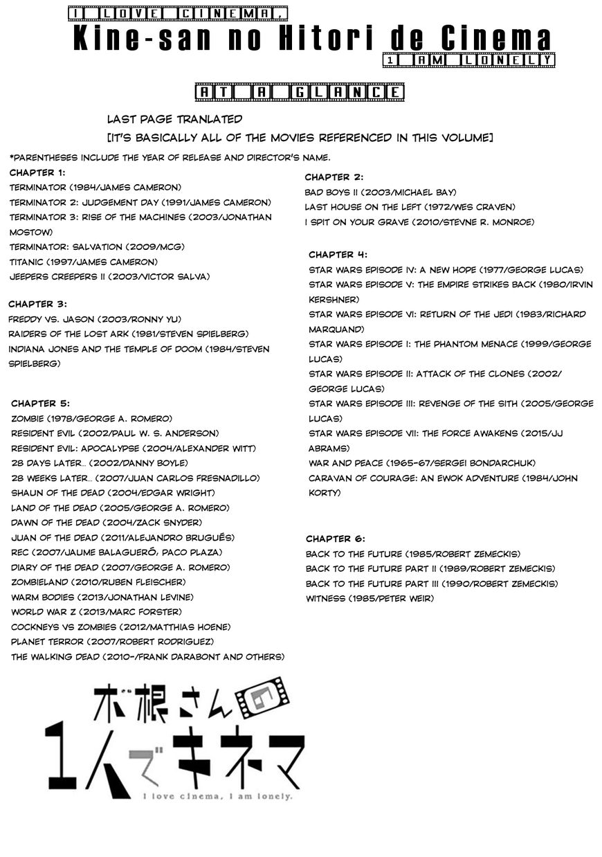 Kine-san no 1-ri de Cinema Chapter 6.5 page 2 - Chapter 6.5 : Omakes