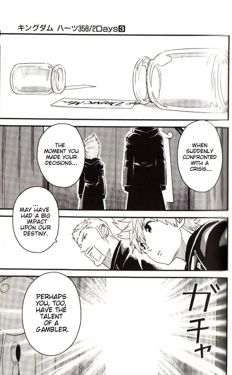 Kingdom Hearts: 358/2 Days Chapter 19 page 14 - Chapter 19: Wonderland Gambler