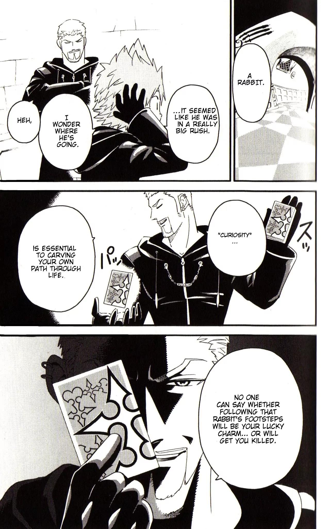 Kingdom Hearts: 358/2 Days Chapter 19 page 8 - Chapter 19: Wonderland Gambler