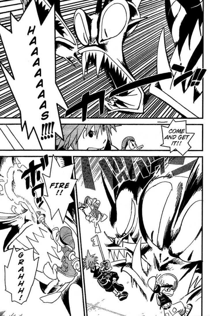 Kingdom Hearts II Chapter 23 page 15 - Chapter 23 : Being a Hero Is Tough!!