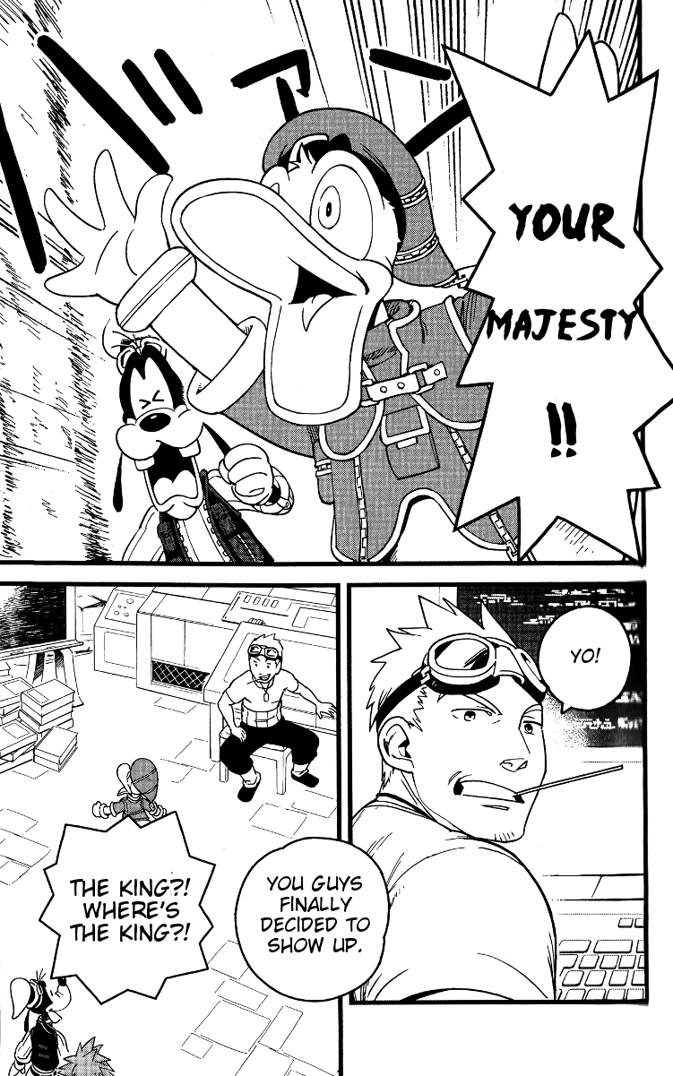 Kingdom Hearts II Chapter 39.2 page 12 - Chapter 39 v2 : Calm Before the Storm at Hollow Bastion!