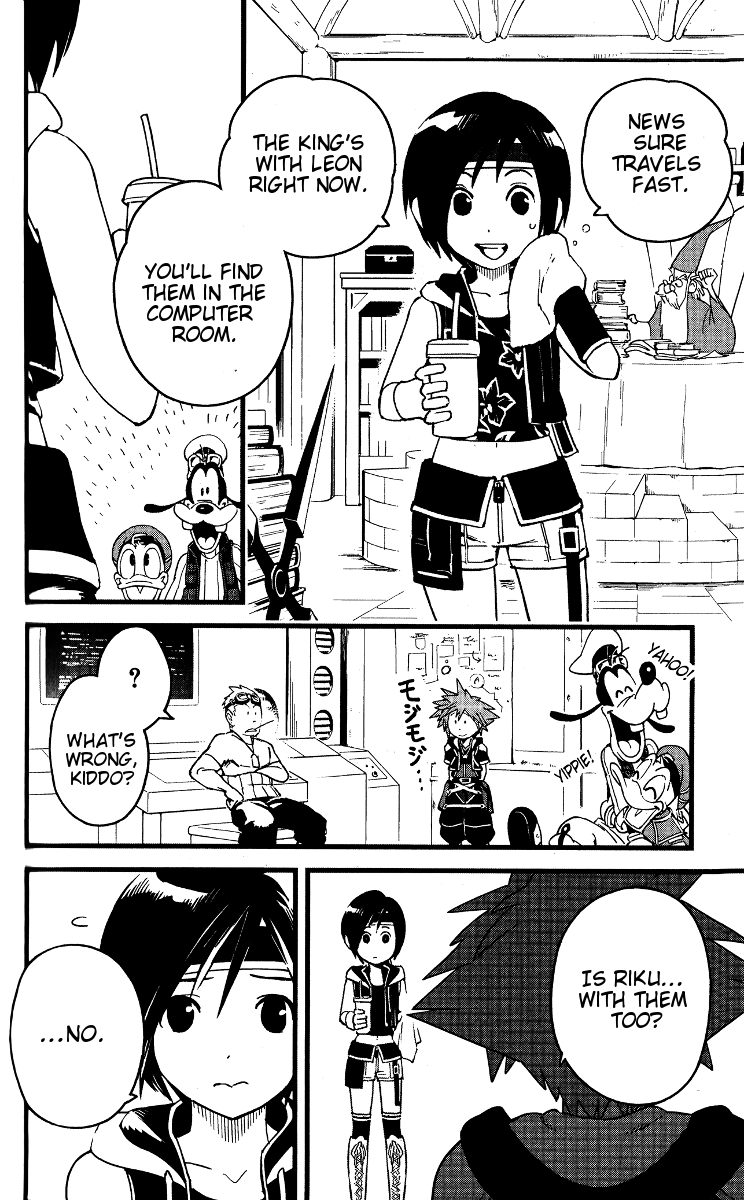 Kingdom Hearts II Chapter 39.2 page 13 - Chapter 39 v2 : Calm Before the Storm at Hollow Bastion!