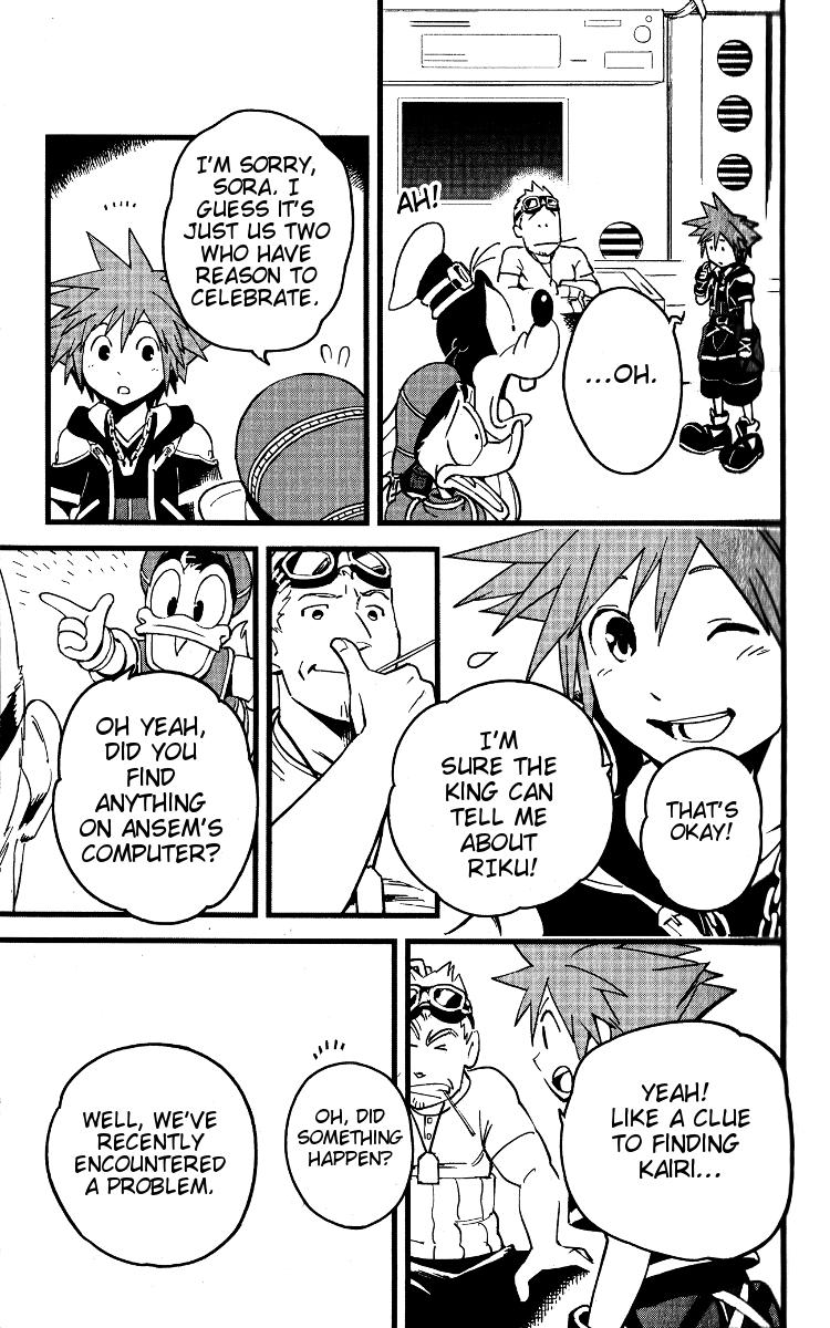 Kingdom Hearts II Chapter 39.2 page 14 - Chapter 39 v2 : Calm Before the Storm at Hollow Bastion!
