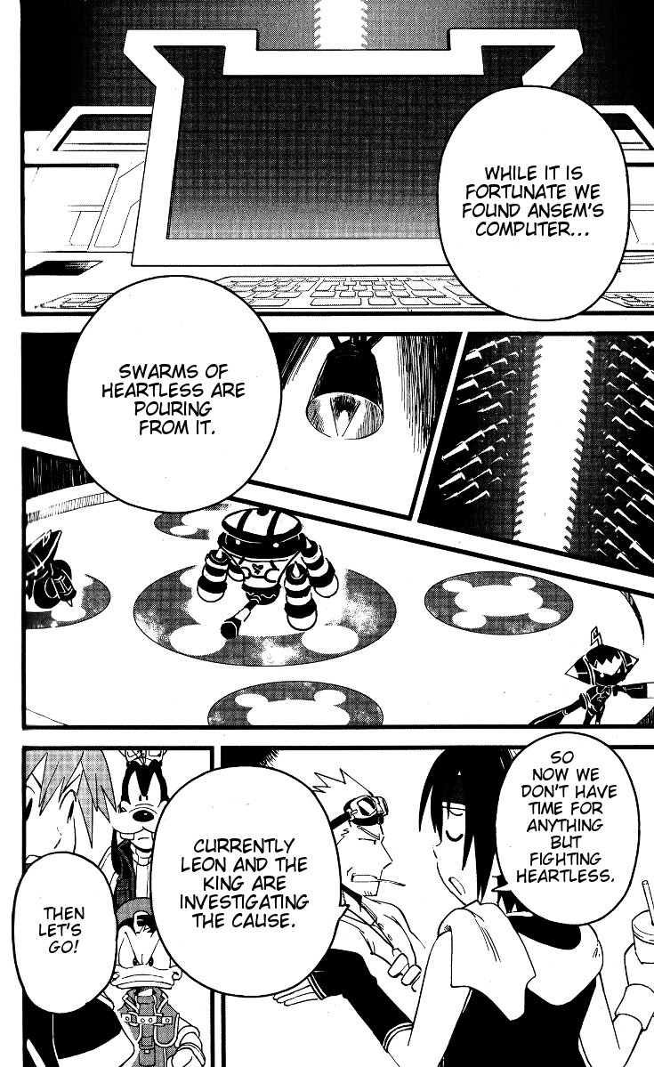 Kingdom Hearts II Chapter 39.2 page 15 - Chapter 39 v2 : Calm Before the Storm at Hollow Bastion!