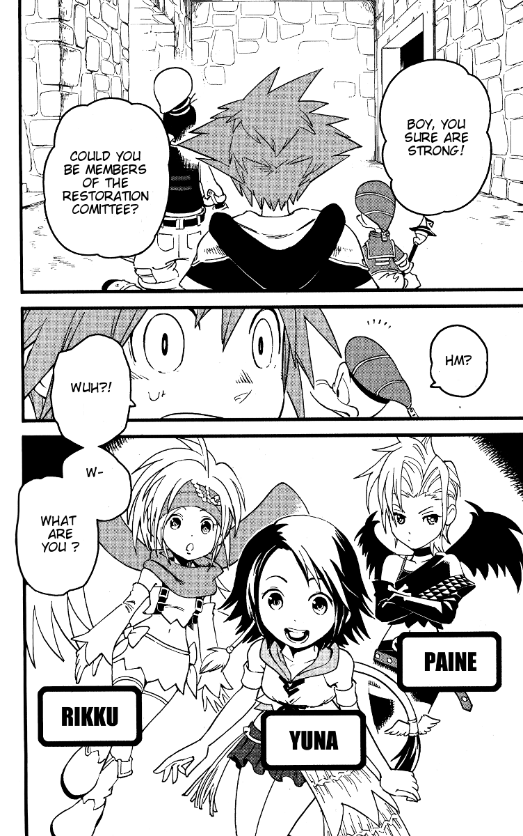 Kingdom Hearts II Chapter 39.2 page 17 - Chapter 39 v2 : Calm Before the Storm at Hollow Bastion!