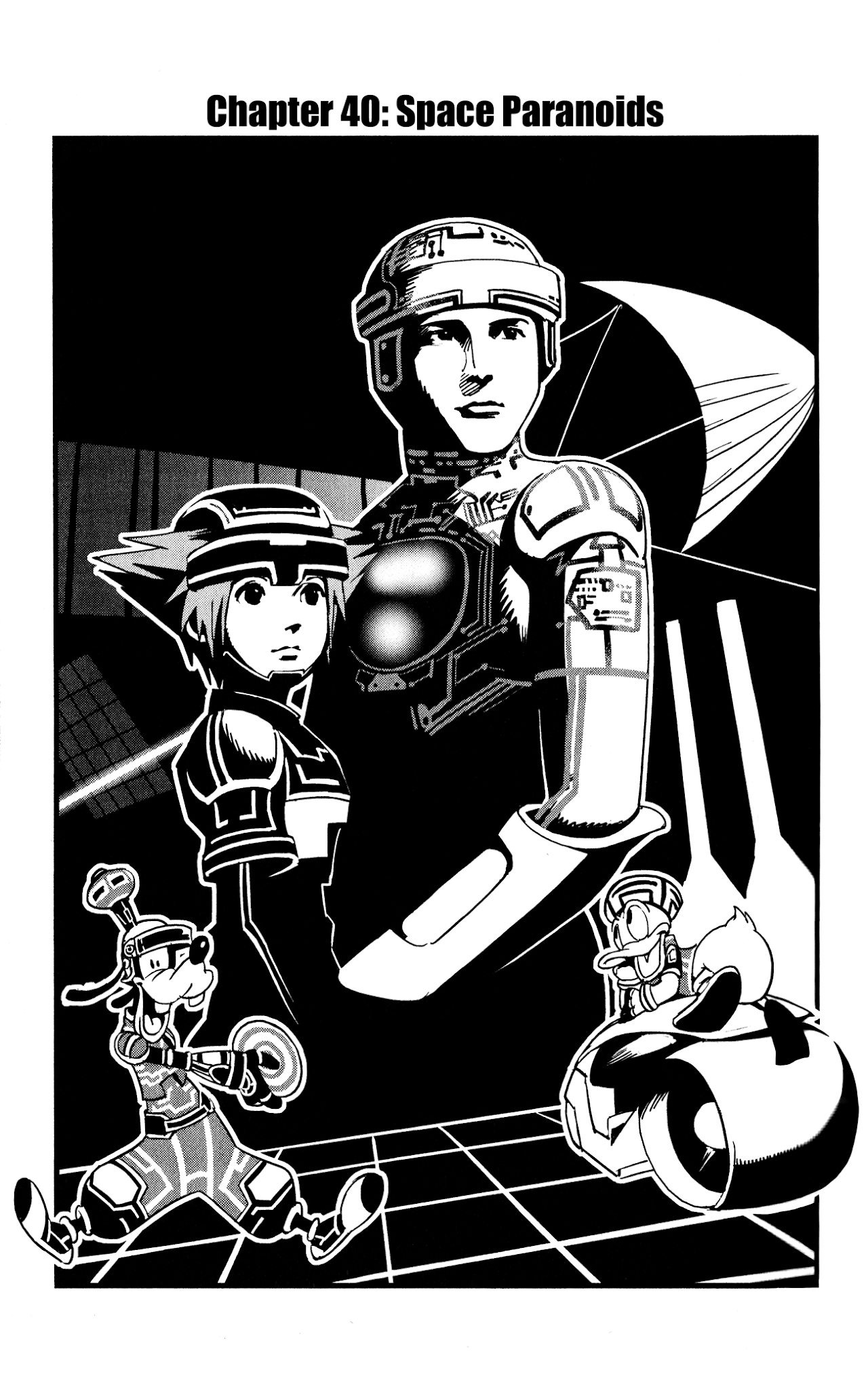 Kingdom Hearts II Chapter 40.2 page 1 - Chapter 40 v2 : Space Paranoids