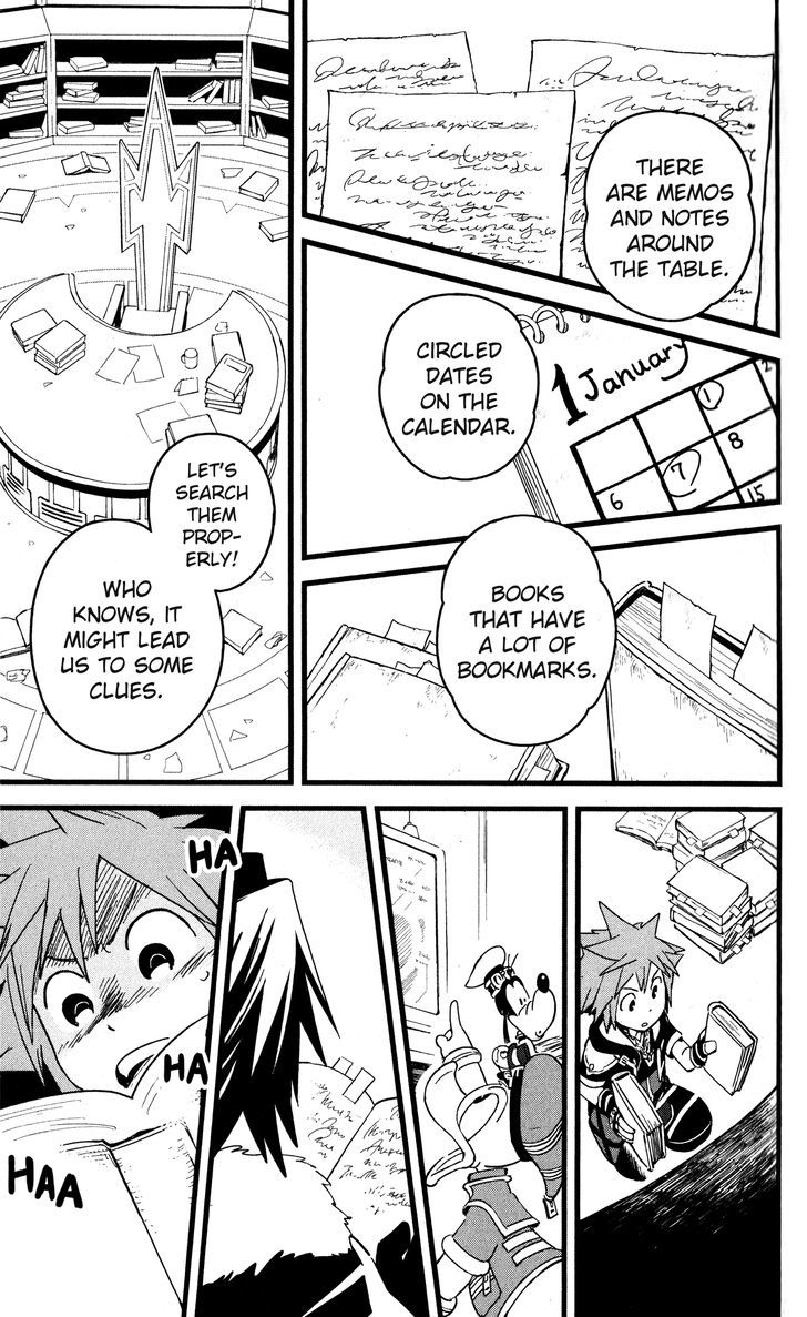 Kingdom Hearts II Chapter 42 page 13 - Chapter 42 : Search for the Password!