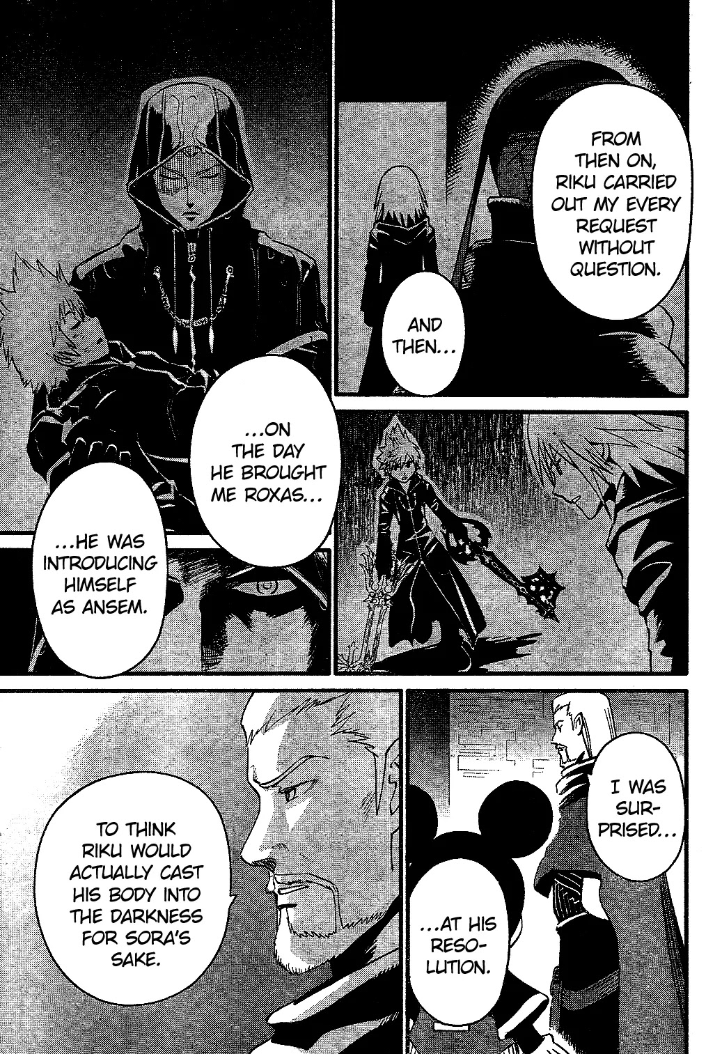 Kingdom Hearts II Chapter 59 page 17 - Chapter 59 : Riku's Secret
