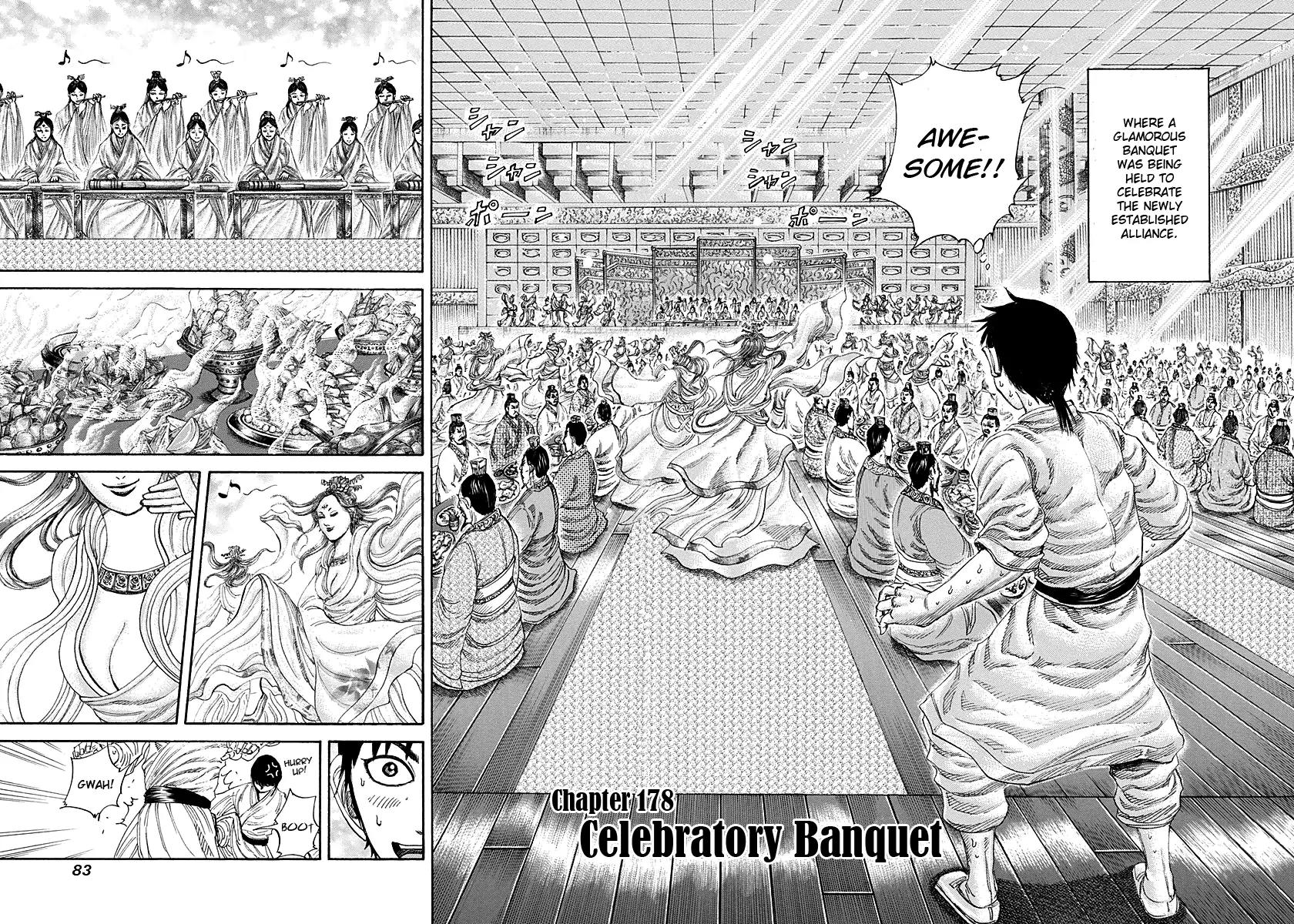 Kingdom Chapter 178 page 2 - Chapter 178: Celebratory Banquet