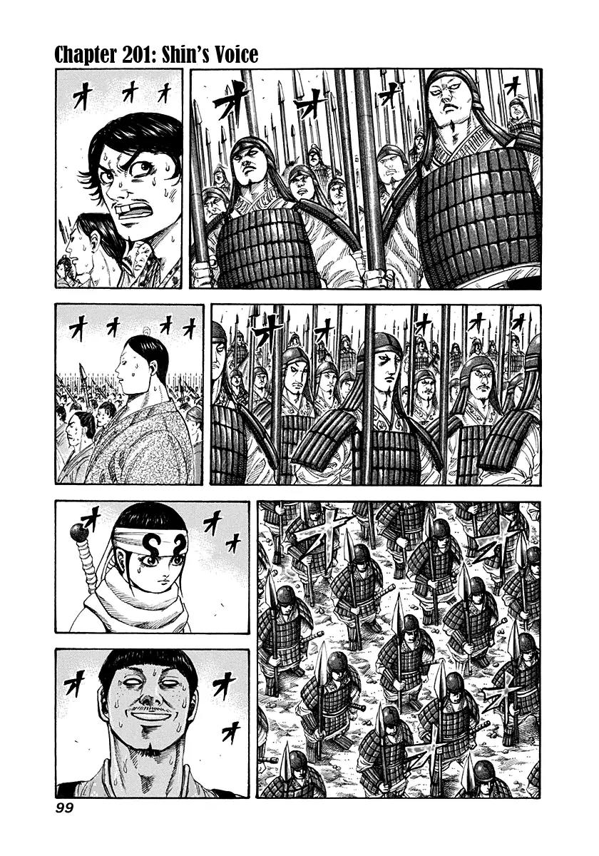 Kingdom Chapter 201 page 1 - Chapter 201: Shin's Voice
