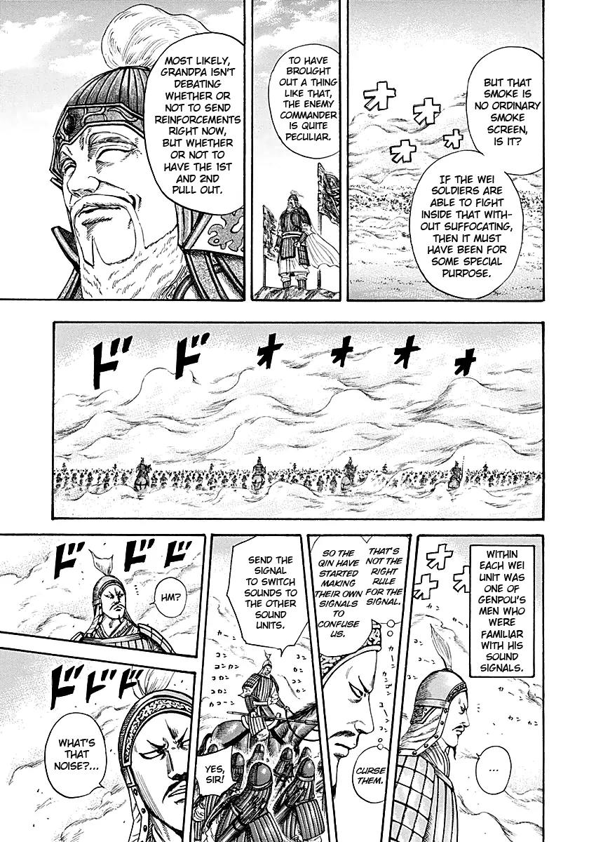 Kingdom Chapter 208 page 11 - Chapter 208: Enemy Command Squad's Location
