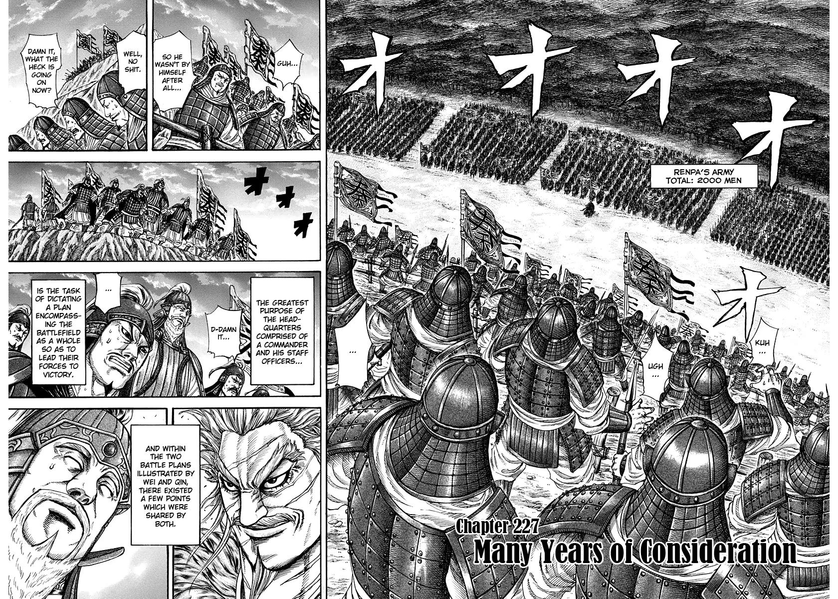 Kingdom Chapter 227 page 2 - Chapter 227: Long Years of Consideration