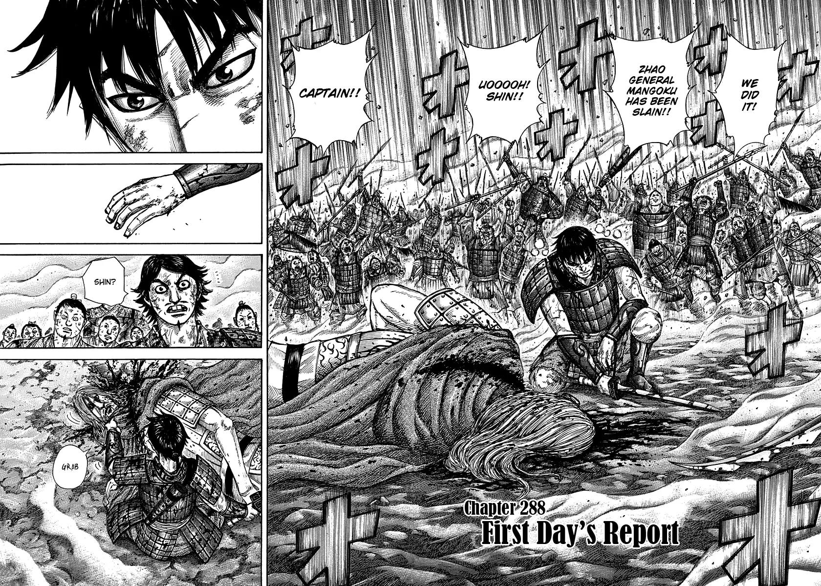 Kingdom Chapter 288 page 2 - Chapter 288: First Day's Report