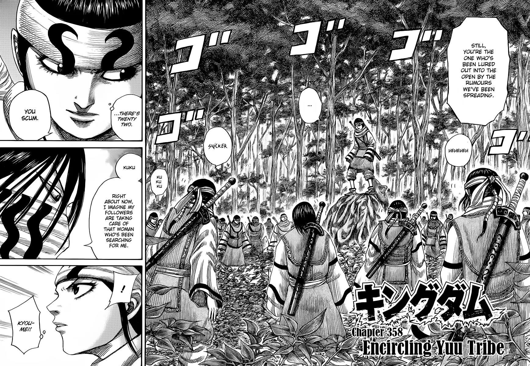 Kingdom Chapter 358 page 2 - Chapter 358: Encircling Yuu Tribe