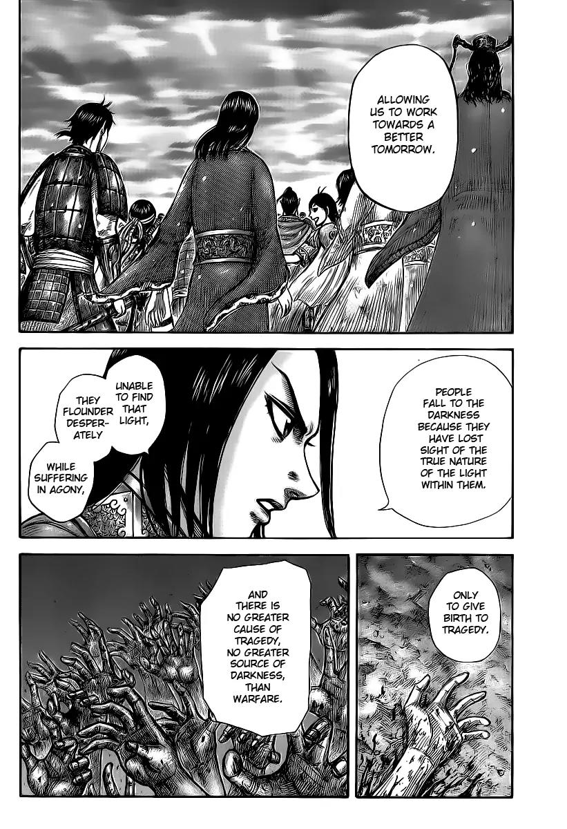 Kingdom Chapter 427 page 9 - Chapter 427: Words of Resolve
