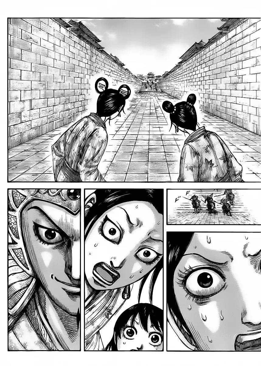 Kingdom Chapter 428 page 12 - Chapter 428: Running for your Life