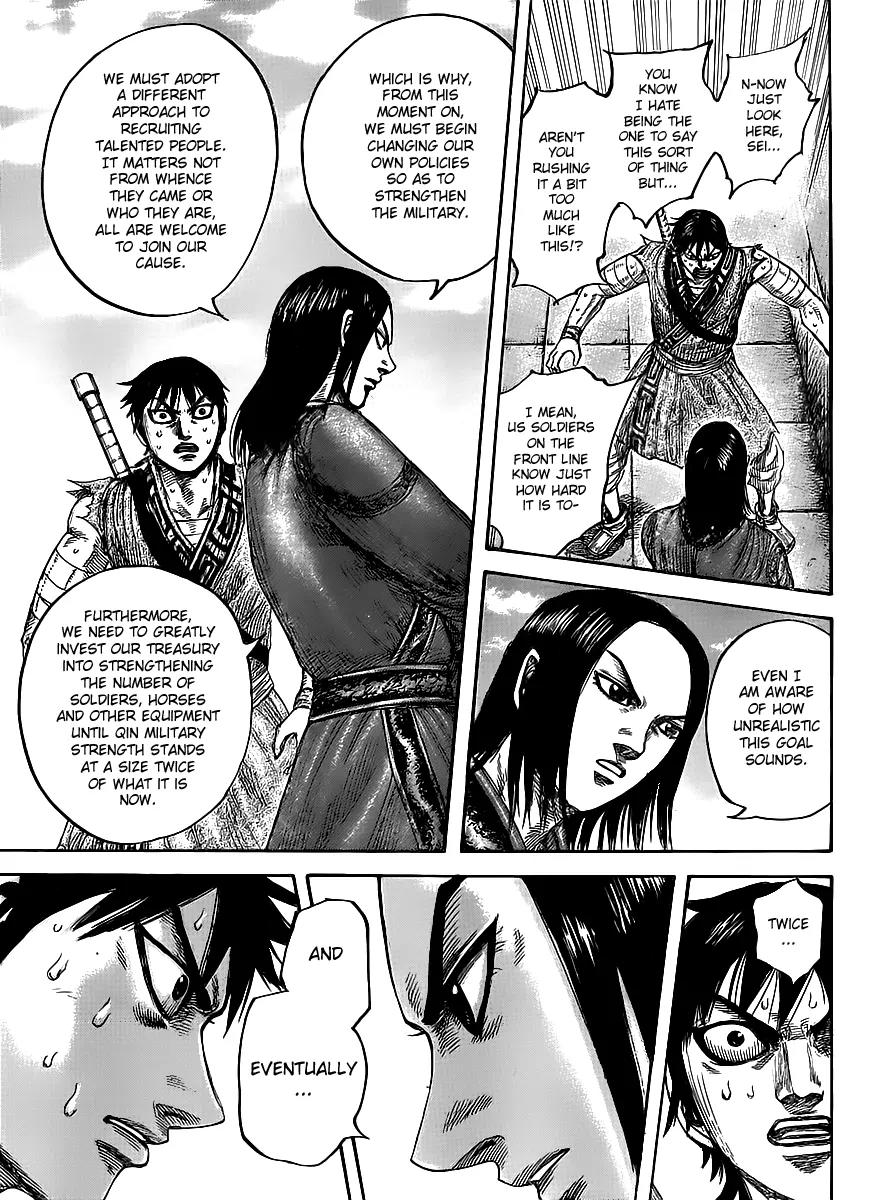 Kingdom manga, chapter 438, page 15 of 18