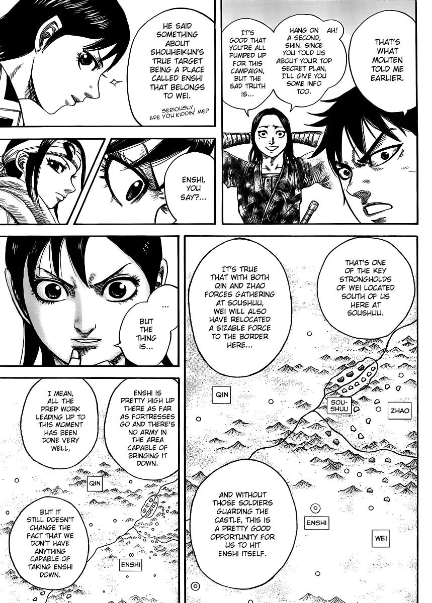 Kingdom manga, chapter 439, page 10 of 18