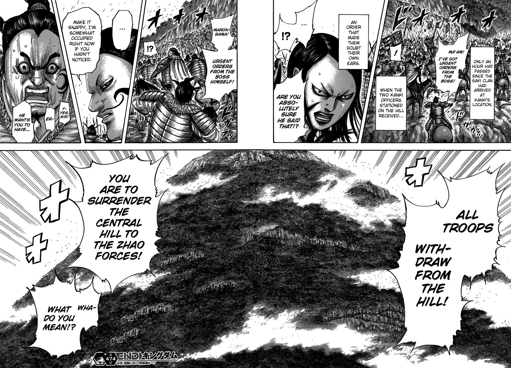 Kingdom manga, chapter 474, page 18 of 20