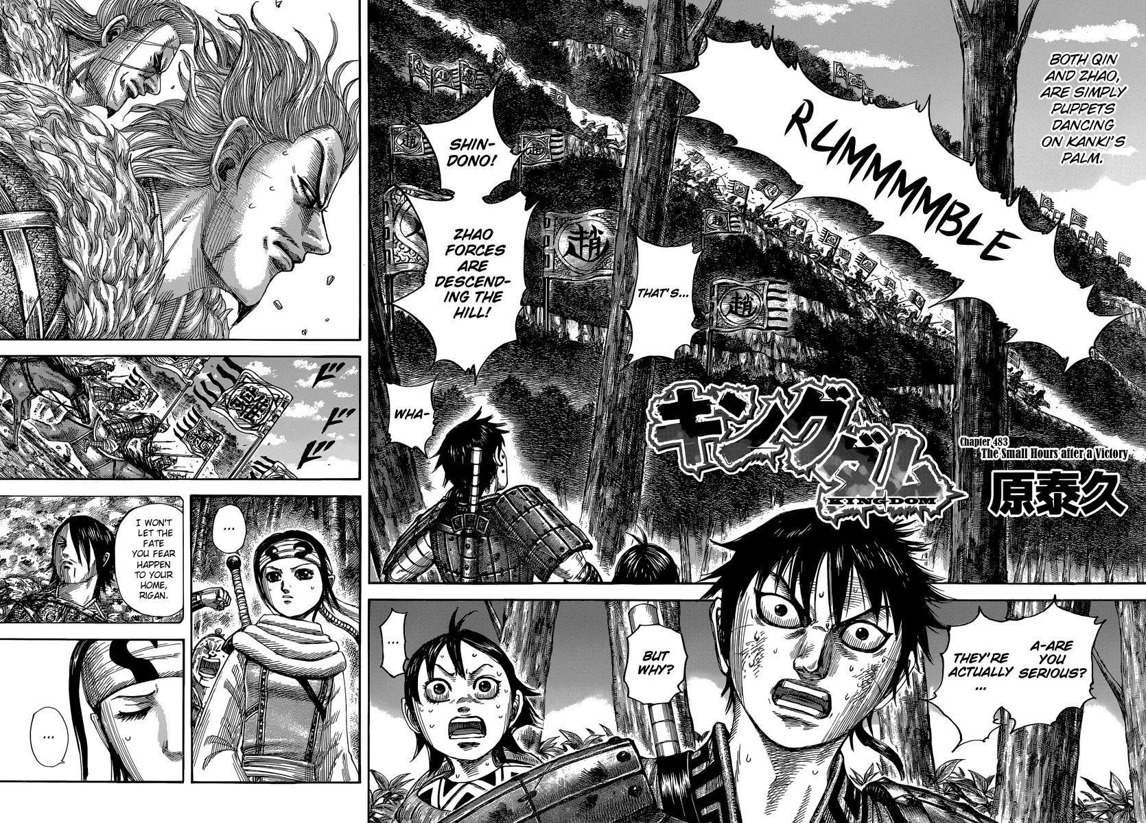 Kingdom manga, chapter 483, page 4 of 17