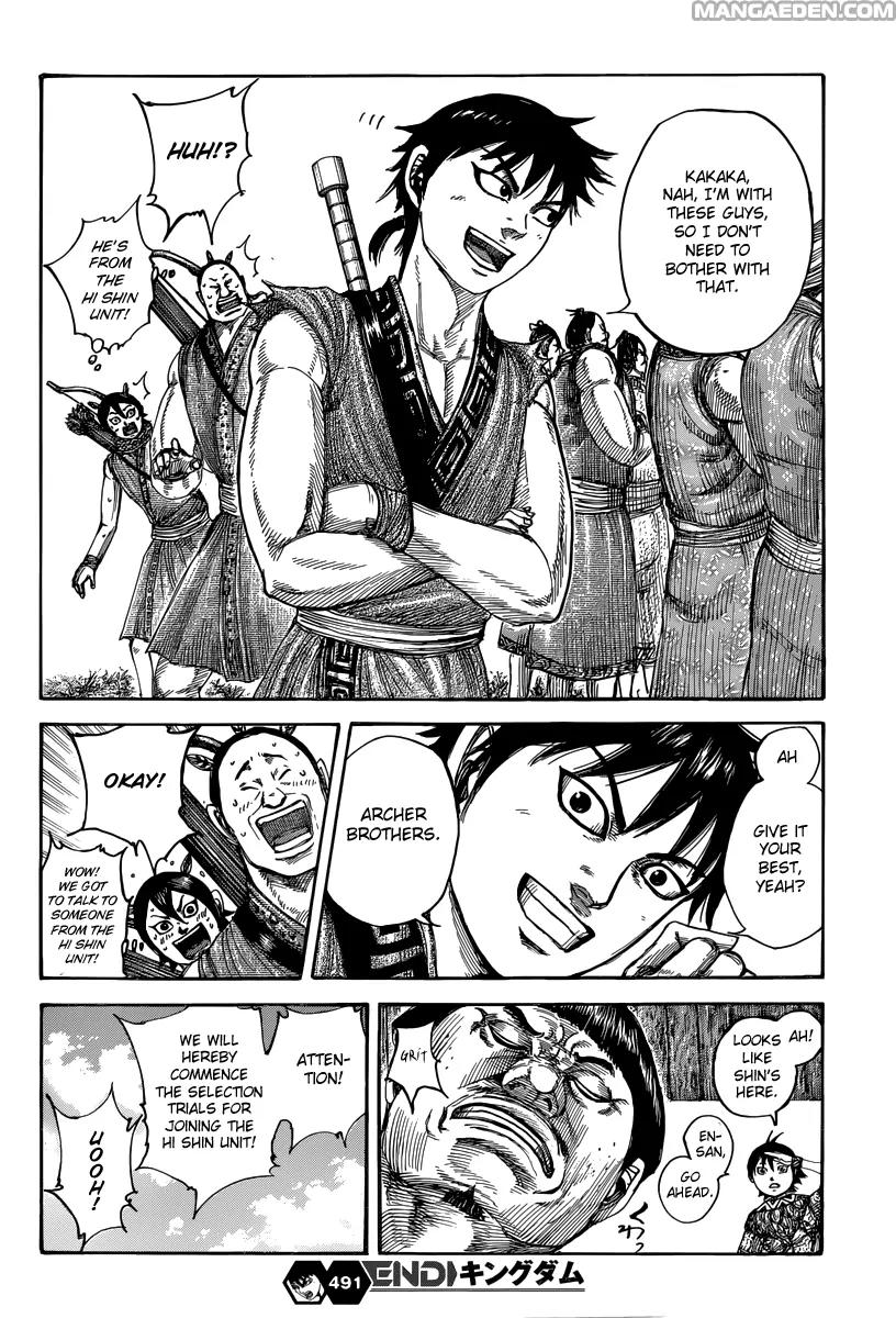Kingdom manga, chapter 491, page 20 of 20