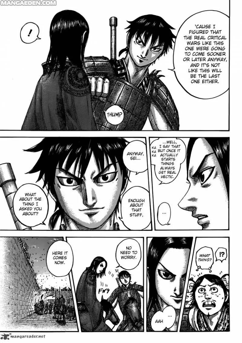 Kingdom manga, chapter 499, page 13 of 20