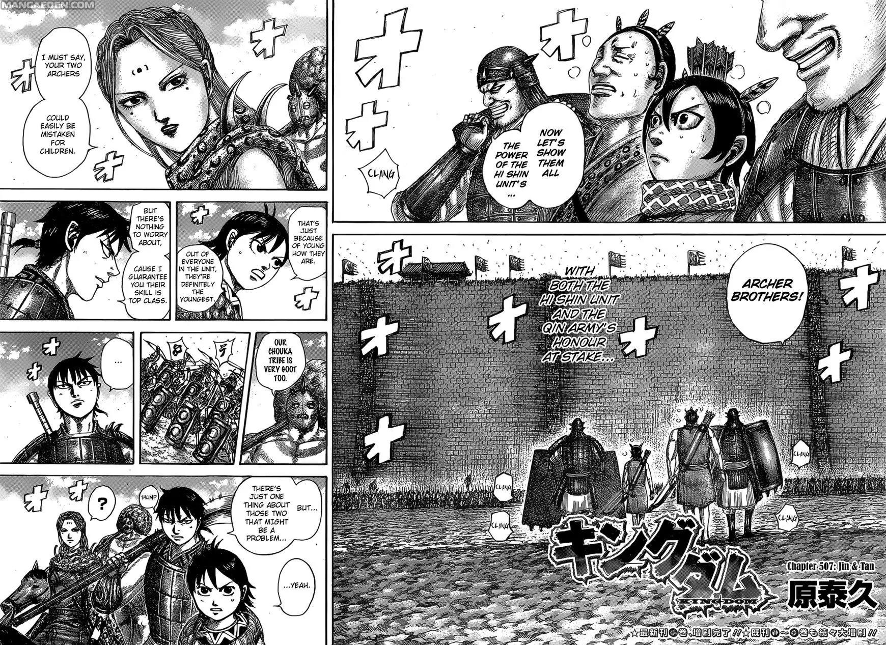 Kingdom manga, chapter 507, page 4 of 19