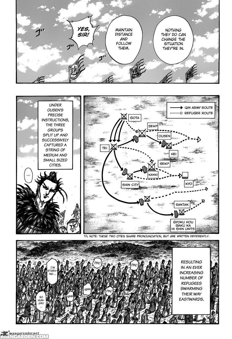 Kingdom Chapter 515 page 14 - Chapter 515: Refugees of the Small Cities