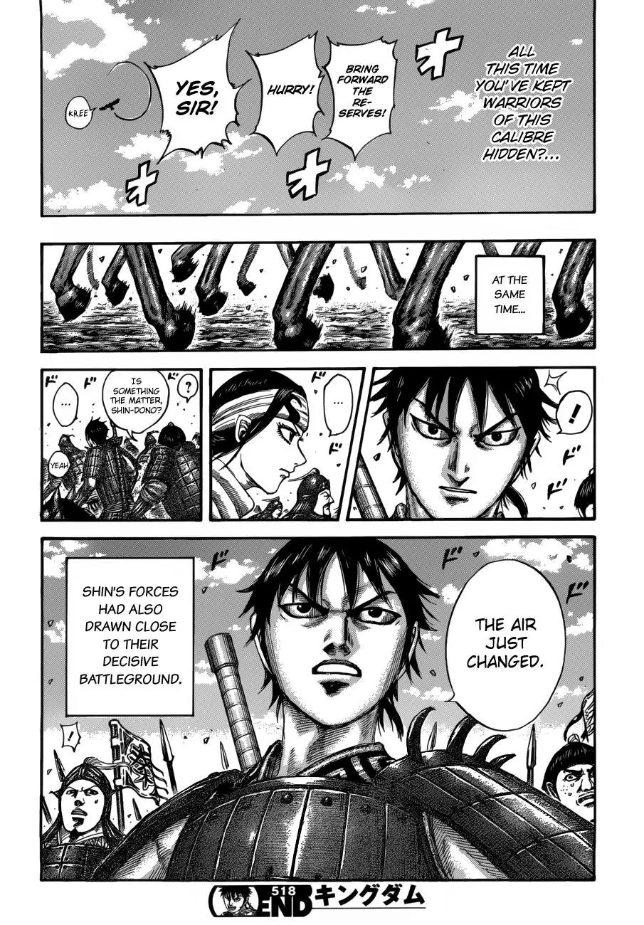 Kingdom manga, chapter 518, page 17 of 19
