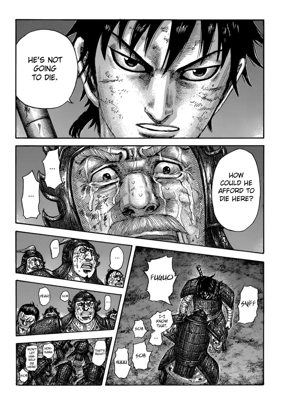 Kingdom Chapter 587 page 18 - Chapter 587:Only Prayers