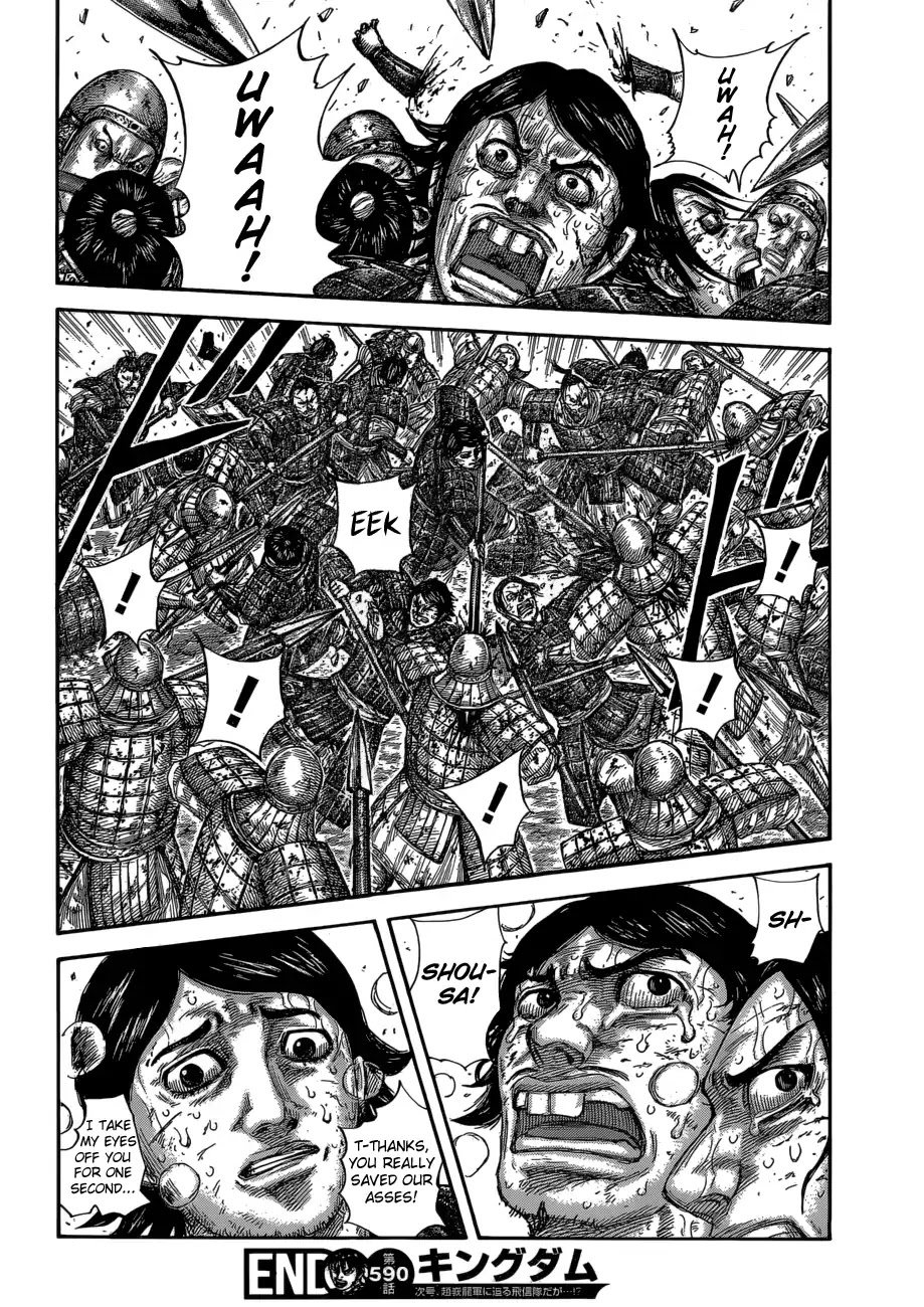 Kingdom Chapter 590 page 21 - Chapter 590: All Out on Offence