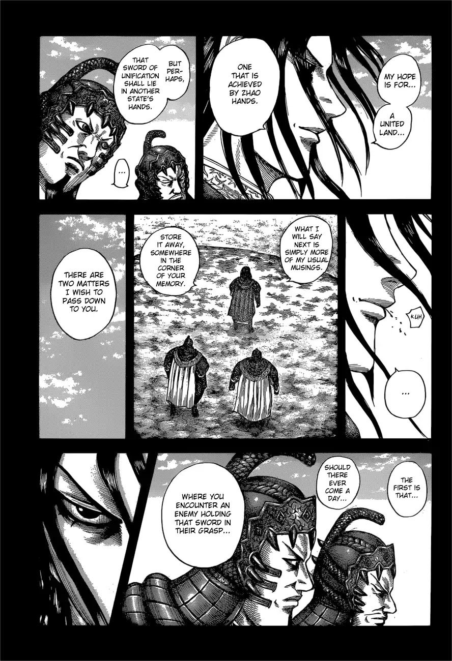 Kingdom manga, chapter 597, page 17 of 19