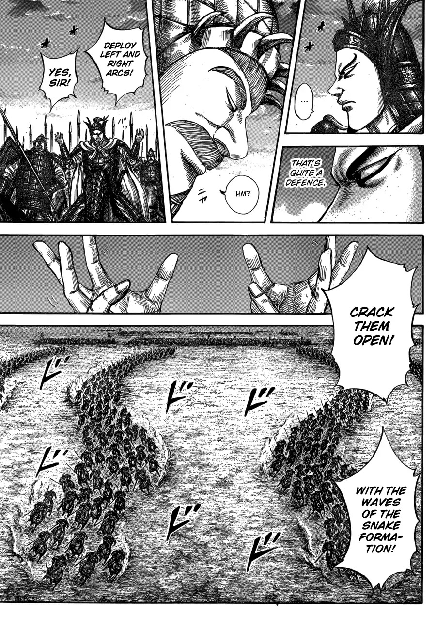 Kingdom Chapter 602 page 13 - Chapter 602: Riboku's Formations