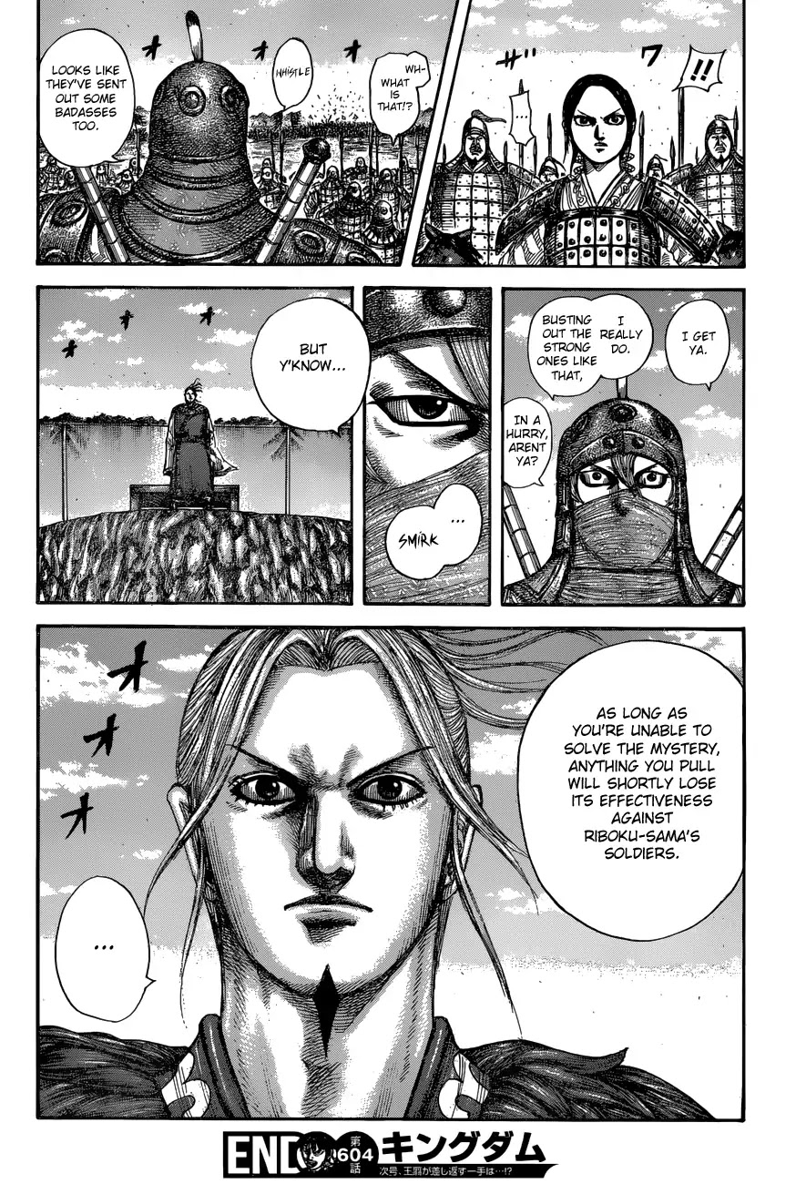 Kingdom manga, chapter 604, page 19 of 19