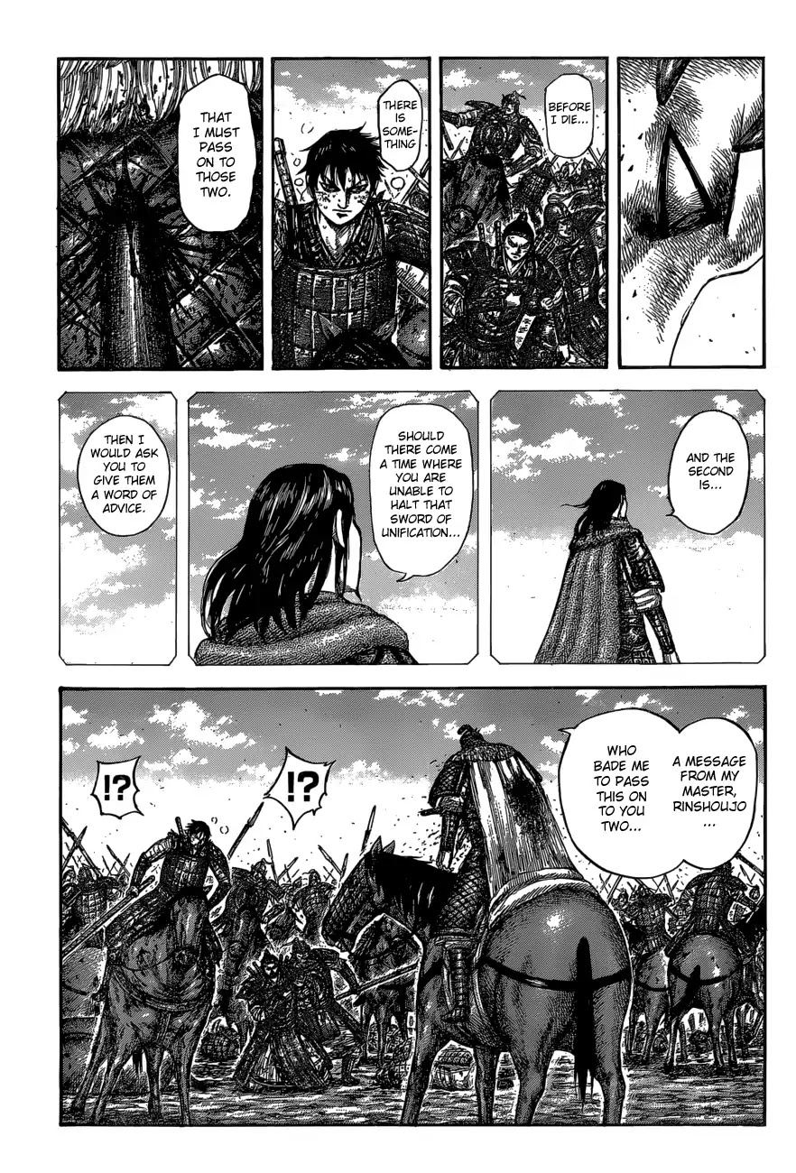 Kingdom Chapter 610 page 14 - Chapter 610: Rinshoujo's Advice