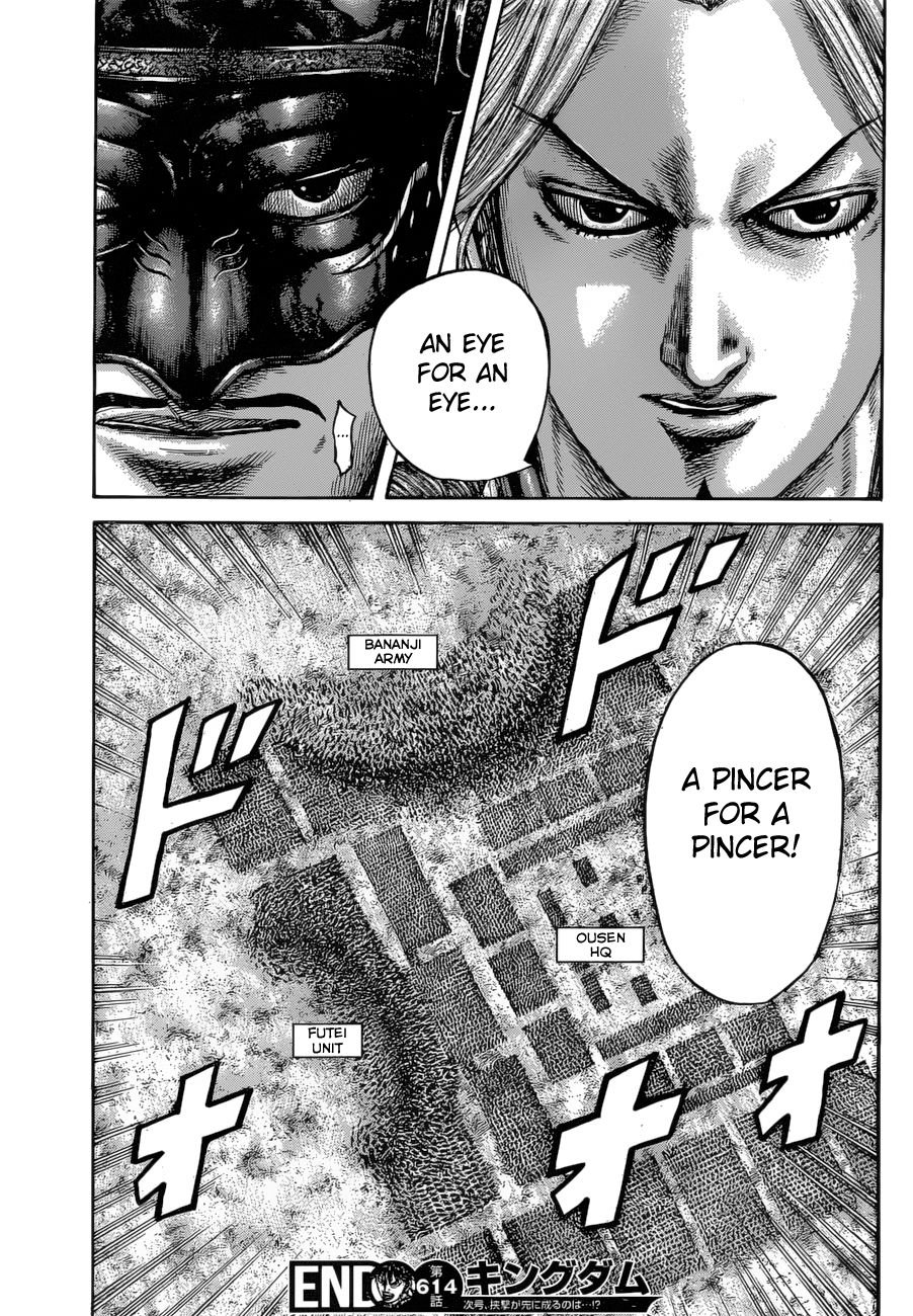 Kingdom Chapter 614 page 20 - Chapter 614: Pincer Attack