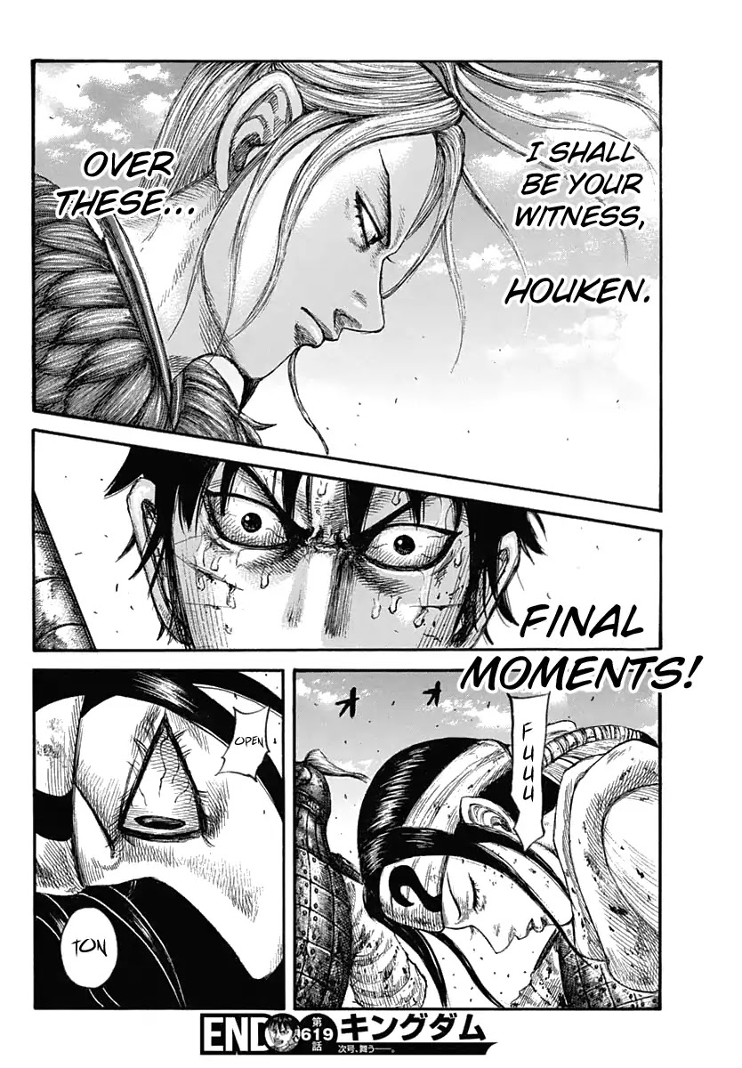 Kingdom manga, chapter 619, page 21 of 21