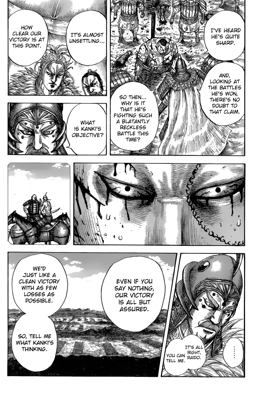 Kingdom manga, chapter 686, page 14 of 21