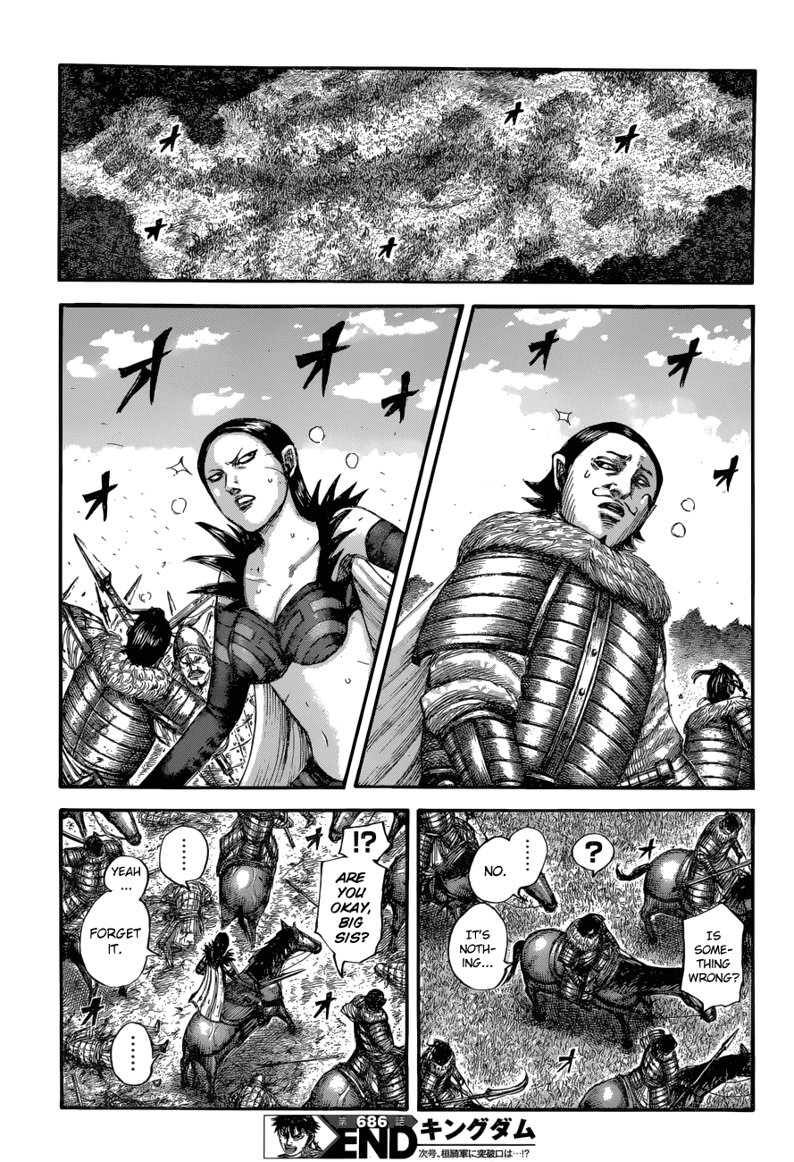 Kingdom manga, chapter 686, page 21 of 21