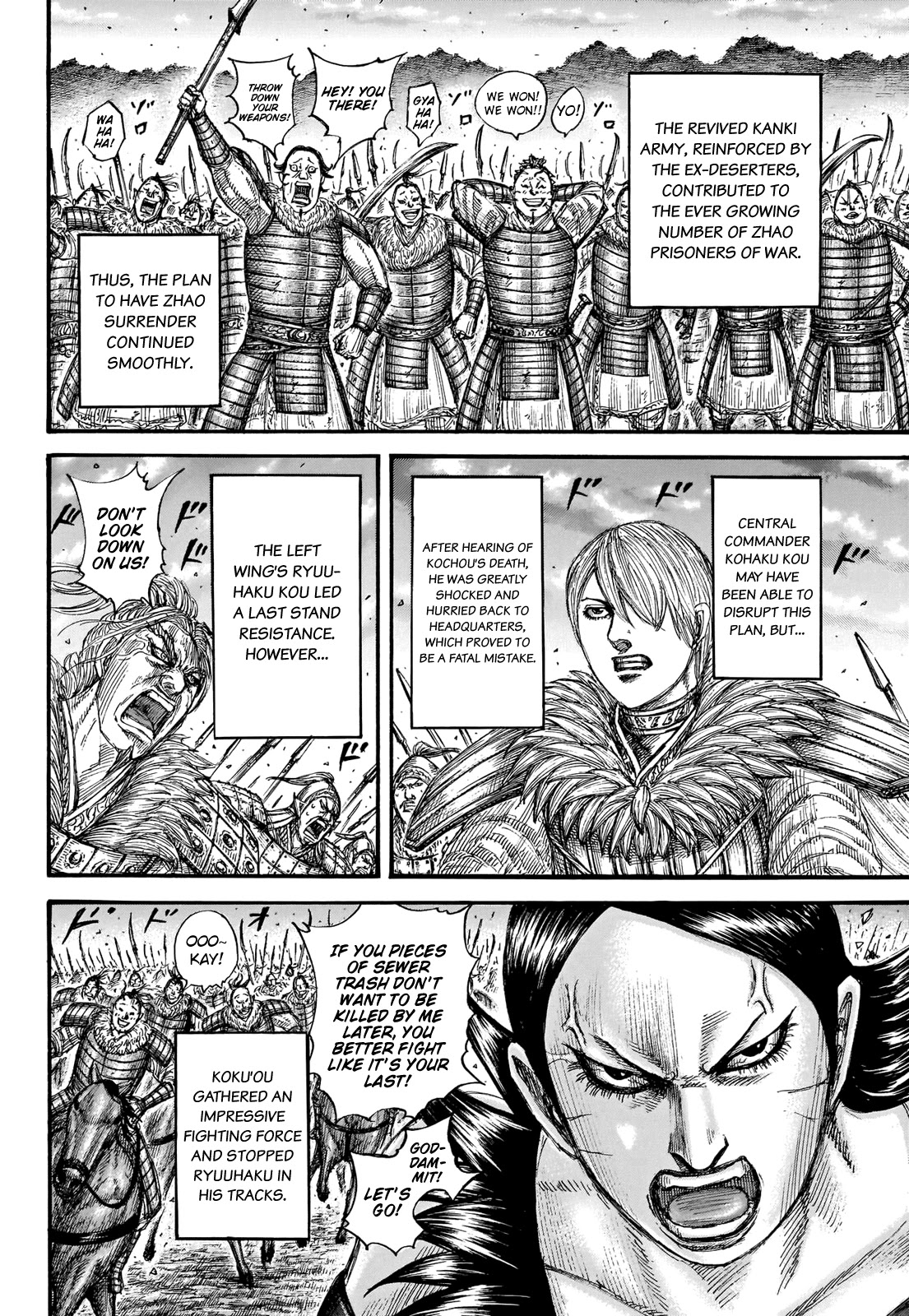 Kingdom manga, chapter 694, page 17 of 19