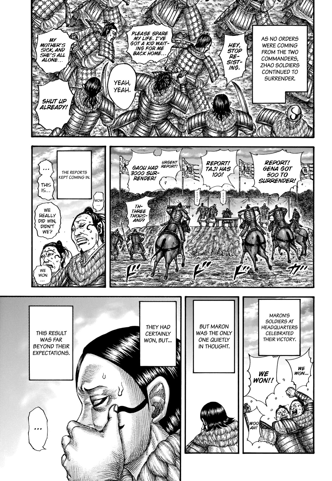 Kingdom manga, chapter 694, page 18 of 19