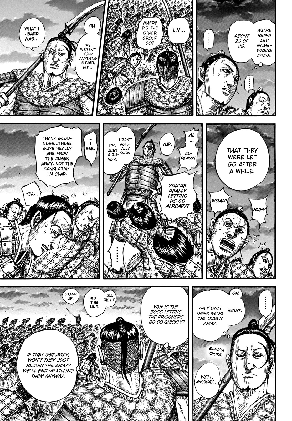 Kingdom manga, chapter 696, page 13 of 21