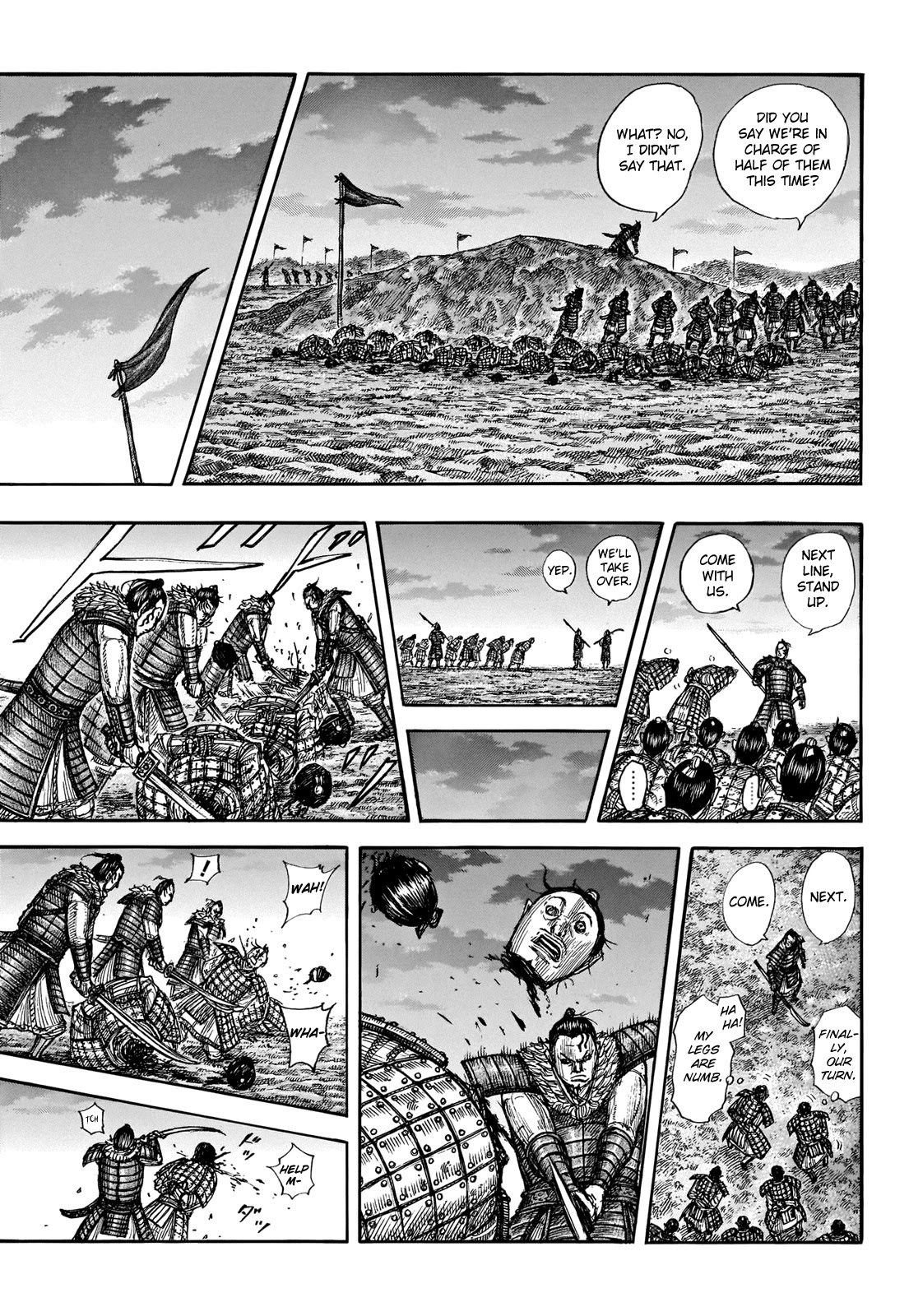 Kingdom manga, chapter 696, page 17 of 21