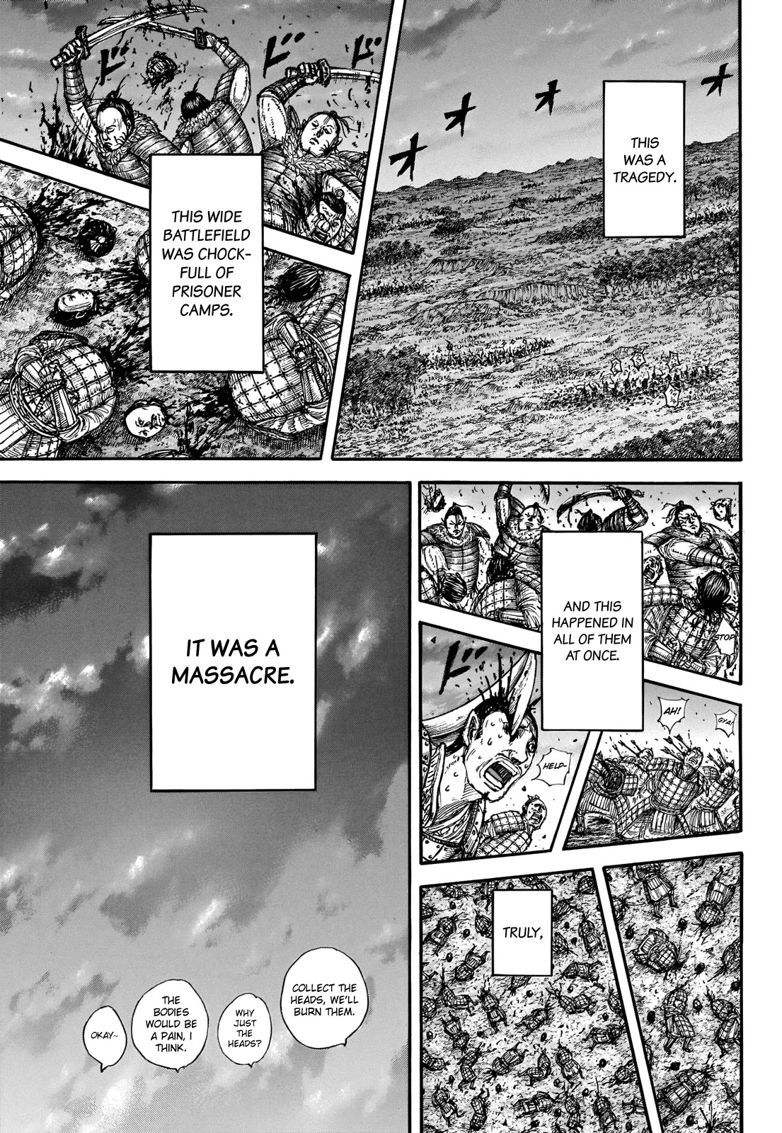 Kingdom manga, chapter 696, page 19 of 21
