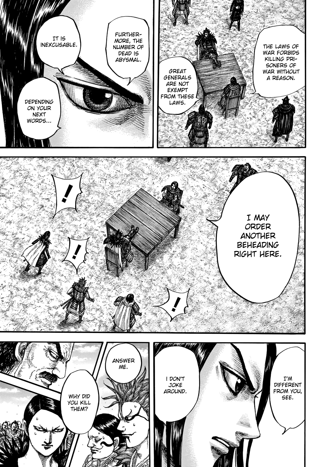 Kingdom manga, chapter 698, page 12 of 20