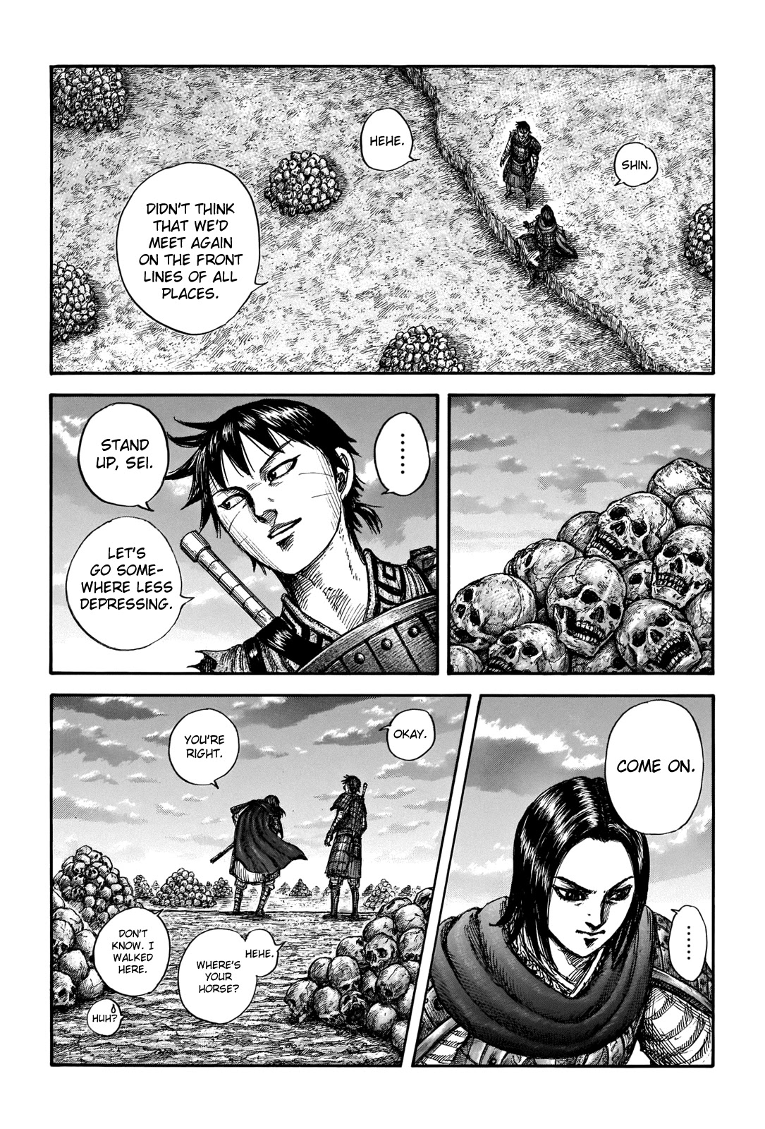 Kingdom Chapter 700 page 4 - Chapter 700: The Tension After the Battle