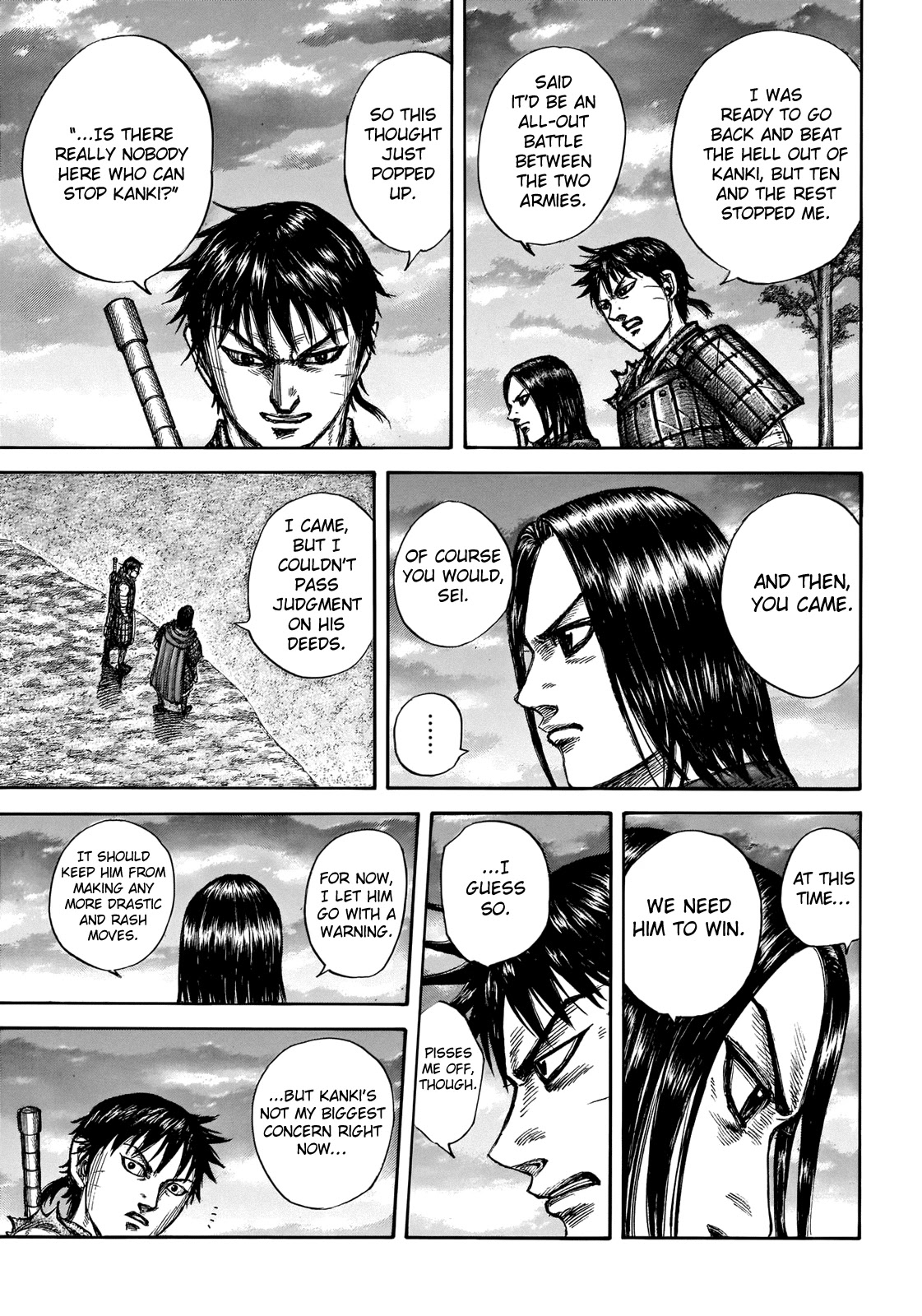 Kingdom Chapter 700 page 8 - Chapter 700: The Tension After the Battle