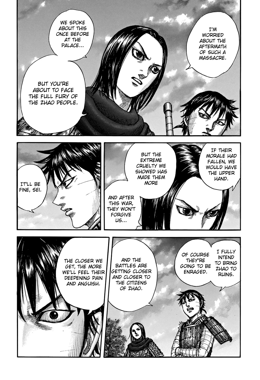 Kingdom Chapter 700 page 9 - Chapter 700: The Tension After the Battle