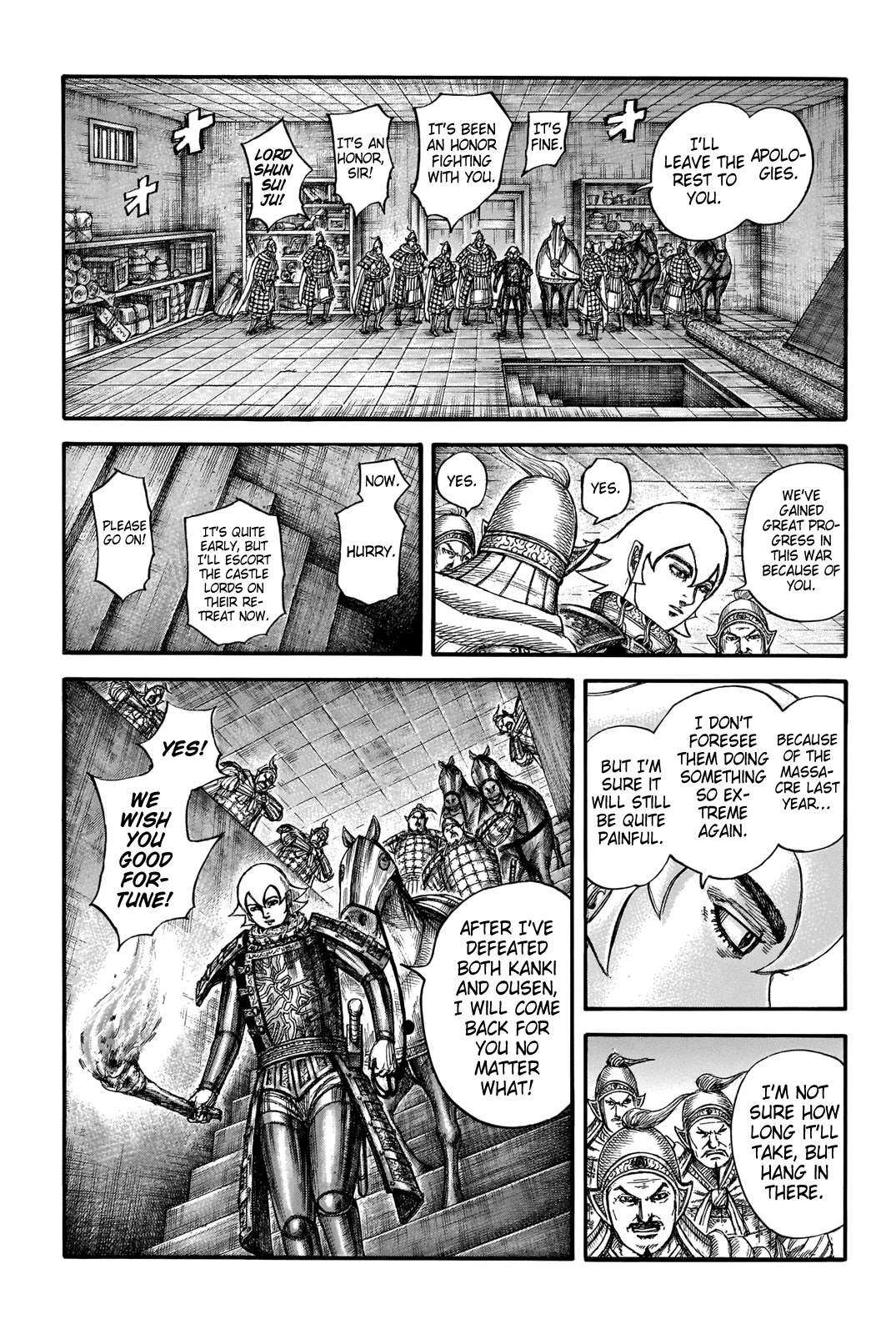 Kingdom manga, chapter 708, page 16 of 20